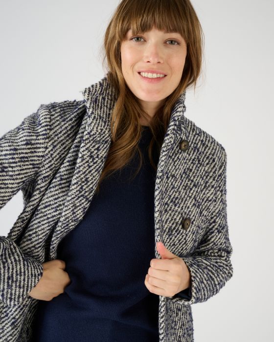 Manteau mélange laine chiné Thermolactyl