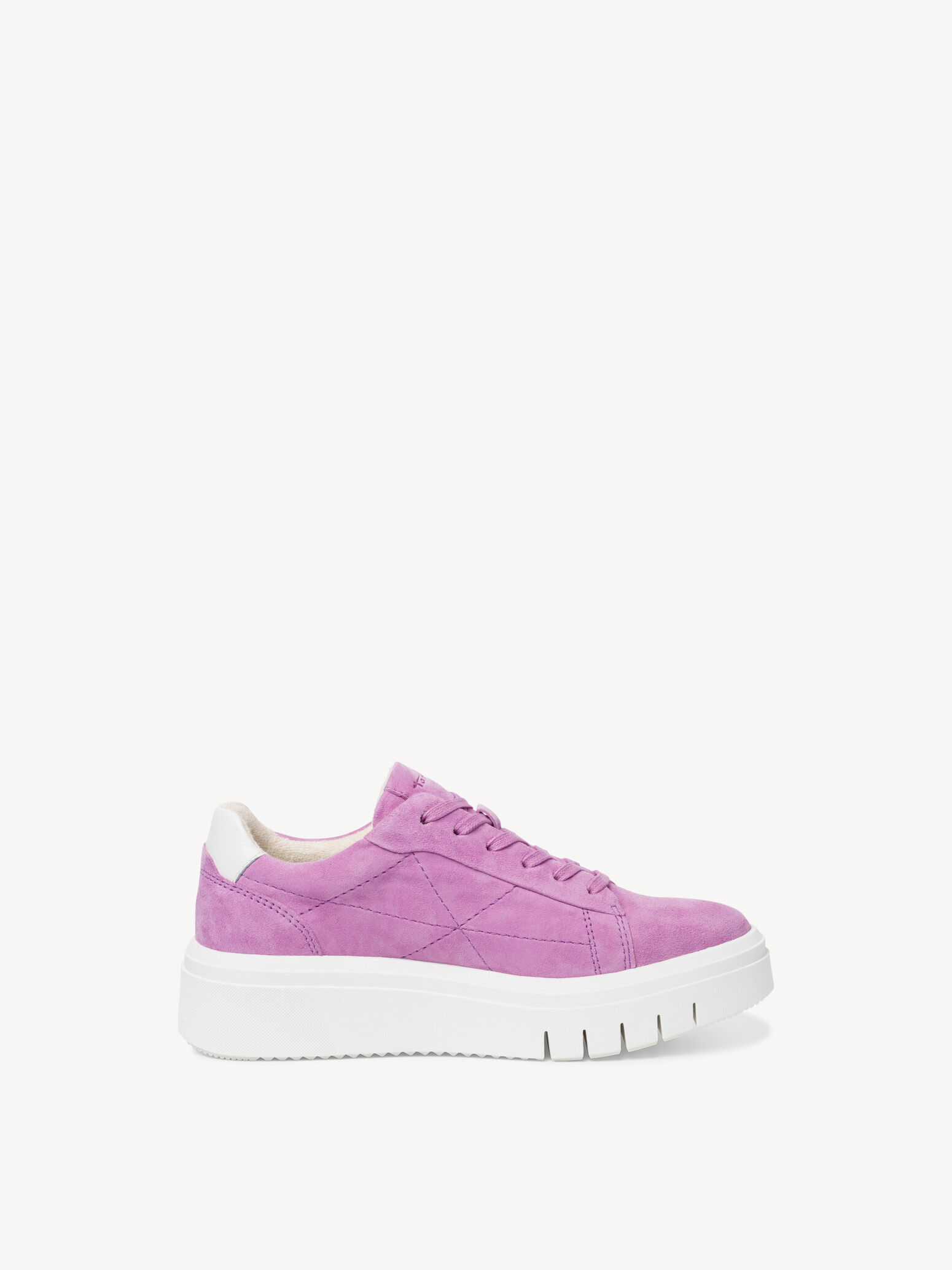 Basket en cuir - mauve