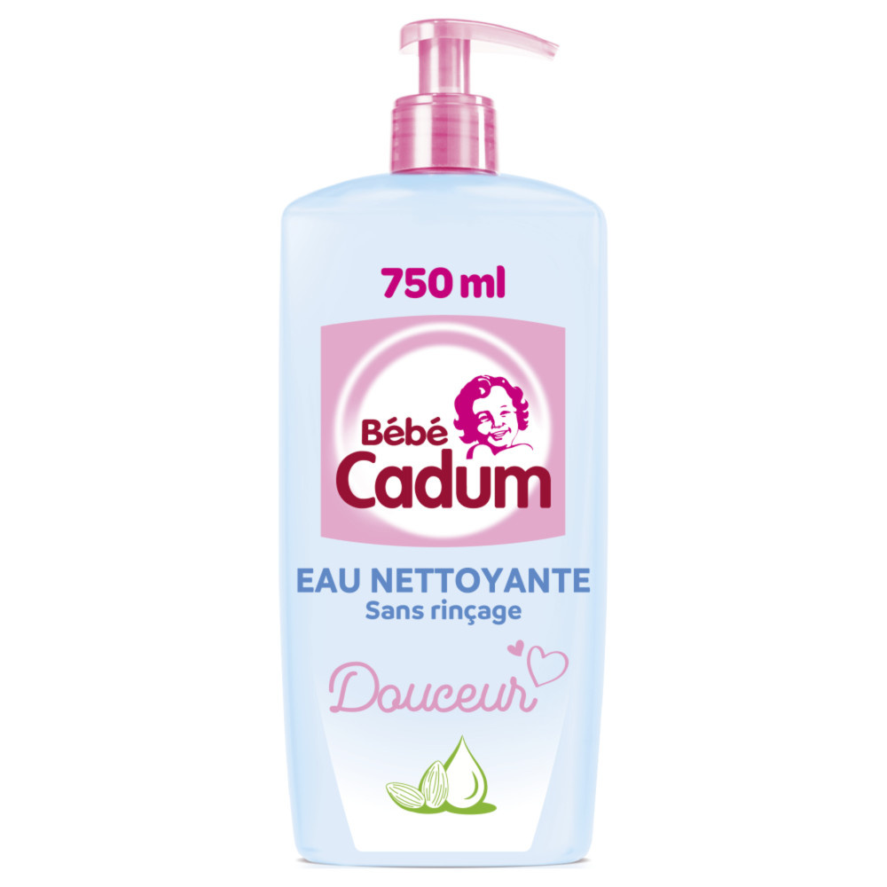 cadum Bébé Cadum Eau Nettoyante Hypoallergénique à l'Huile d'Amandes Douces Bio pour Bébé