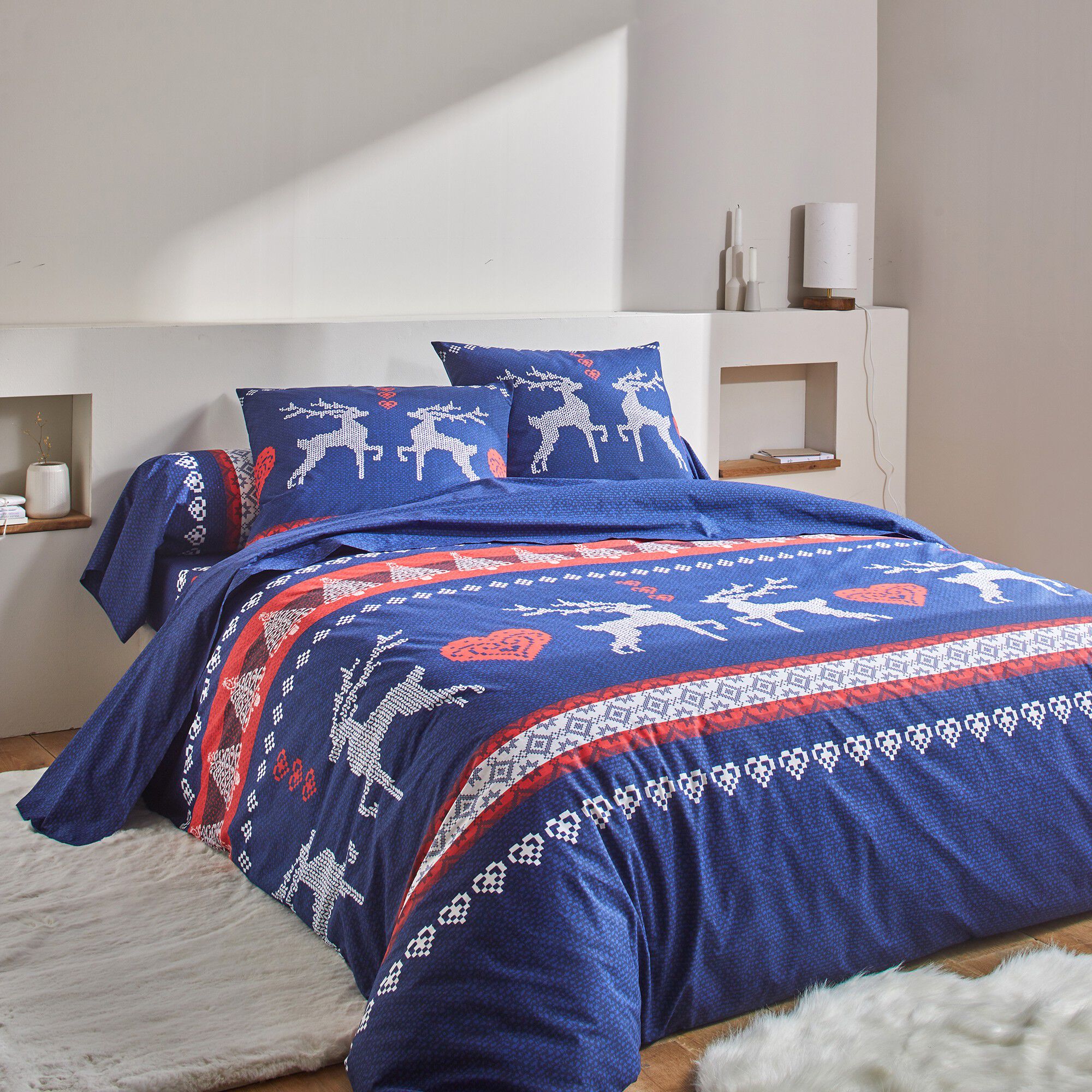 Linge de lit Cerfy en coton
