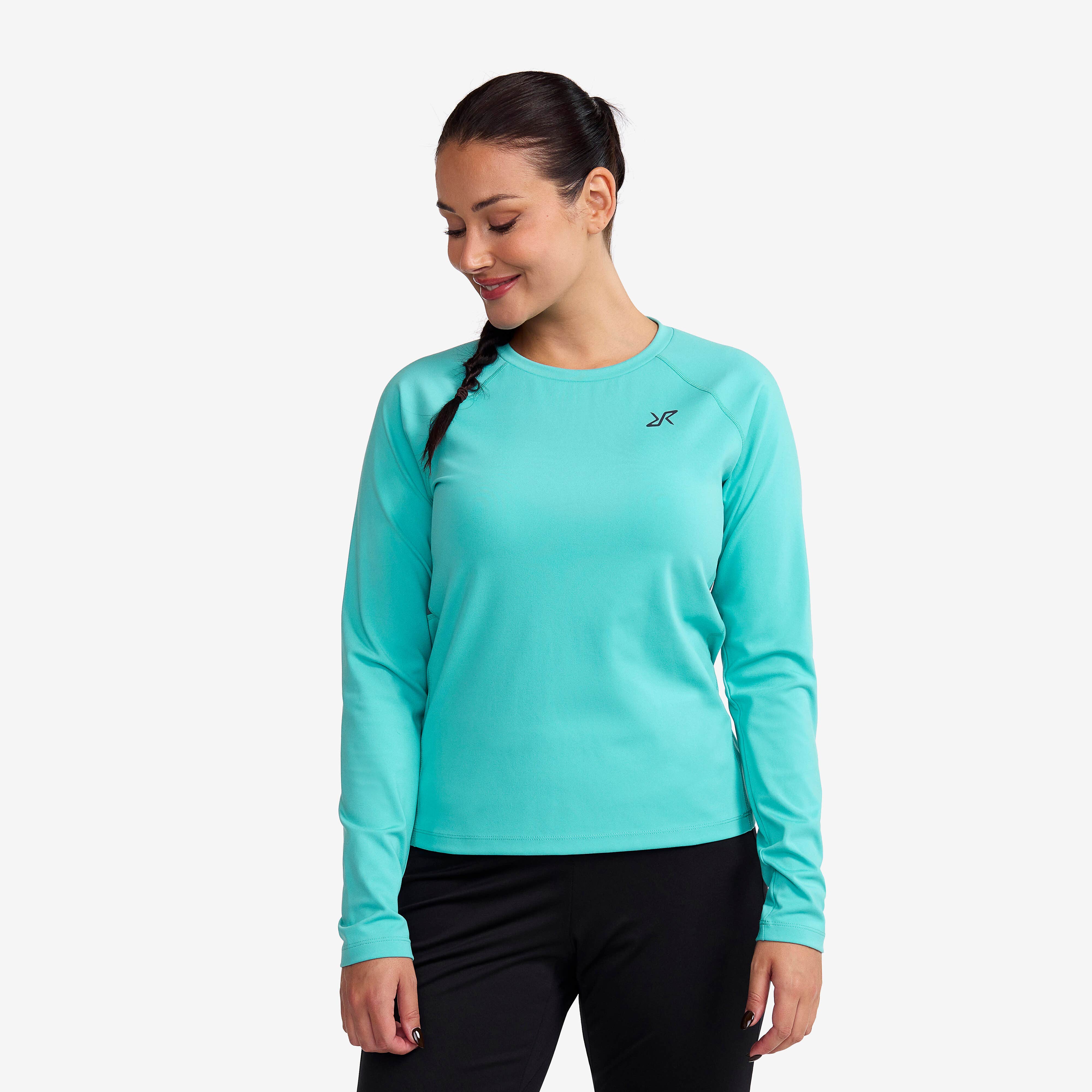 Prep Crew Neck Top Femme Porcelain