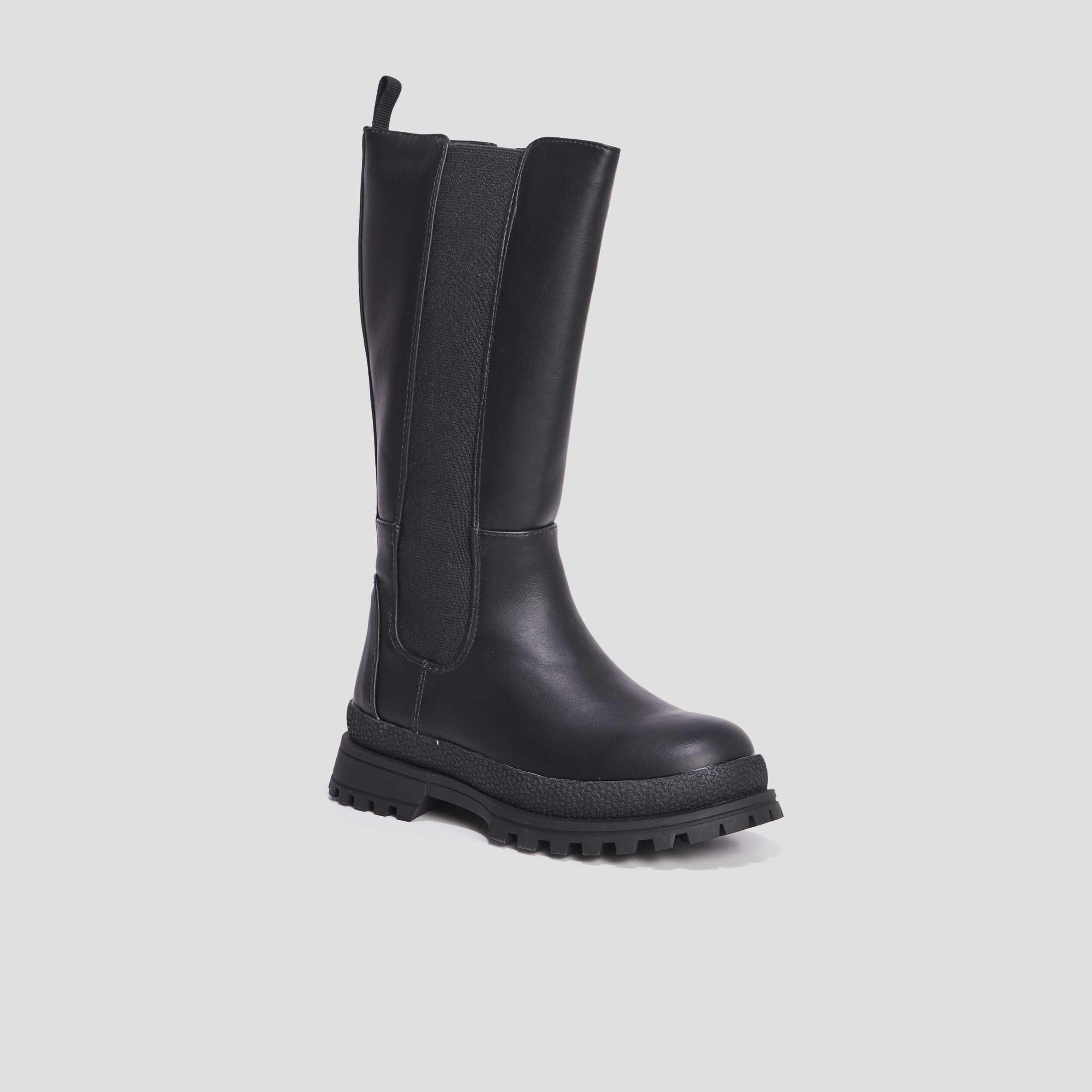 Bottes crantées noir fille | La Halle