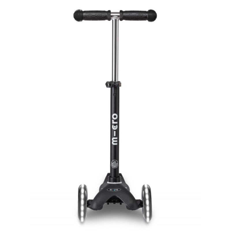 Trottinette 3 Roues - Mini Micro Deluxe Noir Led