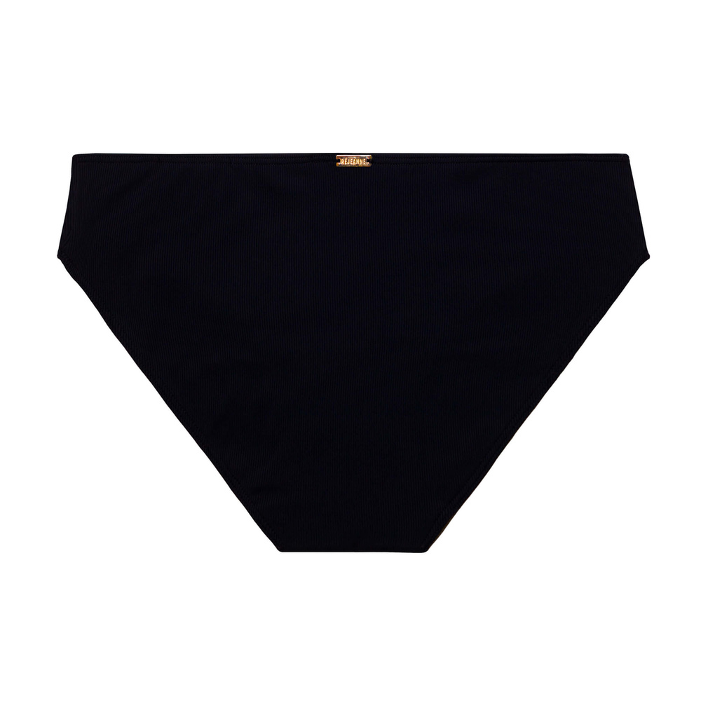 rejeanne Culotte Maillot de Bain Nérée Noir Cotelé Culotte de maillot de bain menstruelle