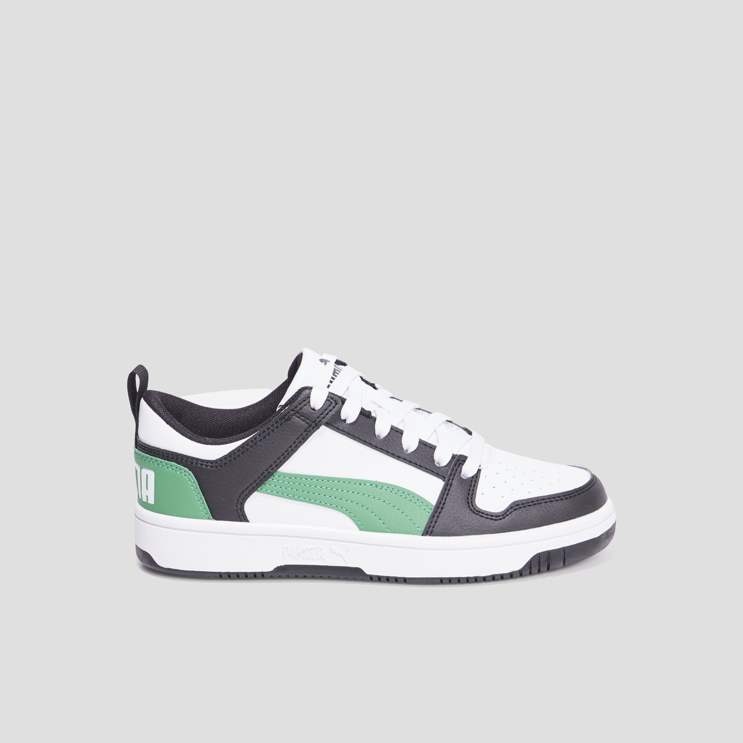 Tennis basse à lacets Puma Rebound vert garçon | La Halle