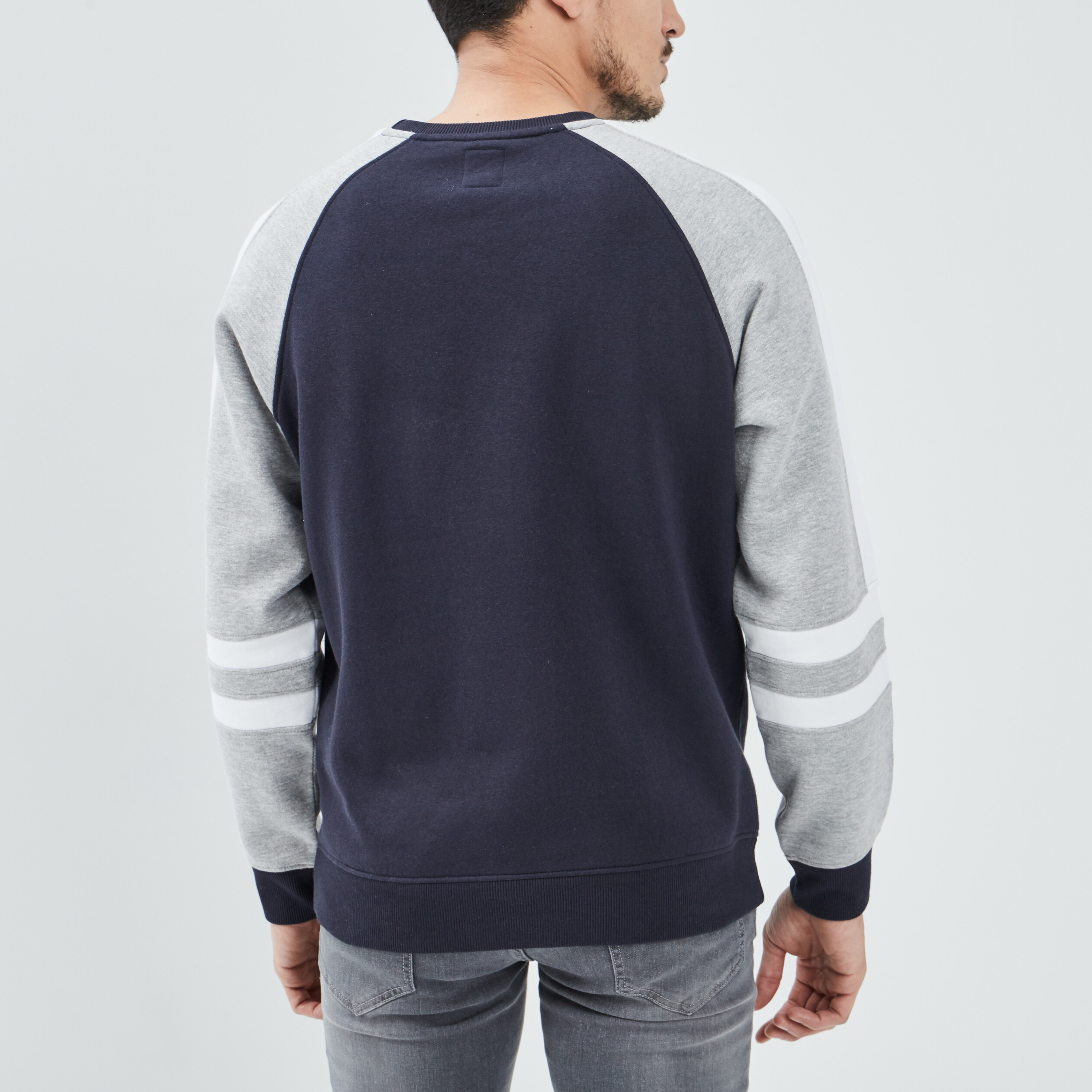 Sweat manches longues bleu marine homme | La Halle