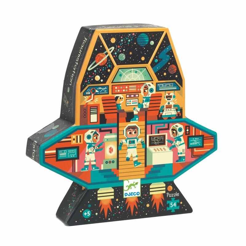 Puzzle station spatiale 54 pièces Djeco