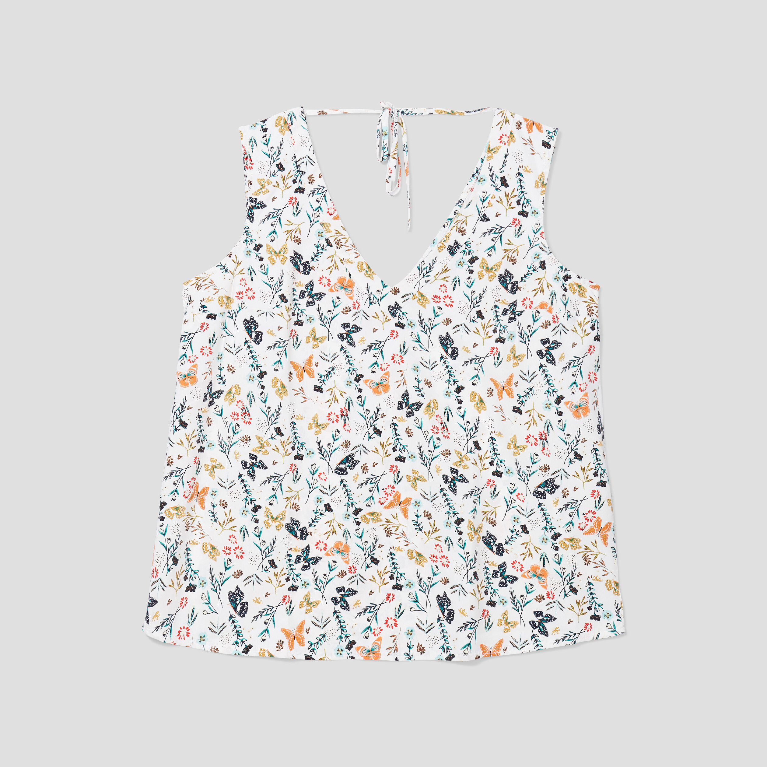 Blouse sans manches beige femme grande taille | La Halle