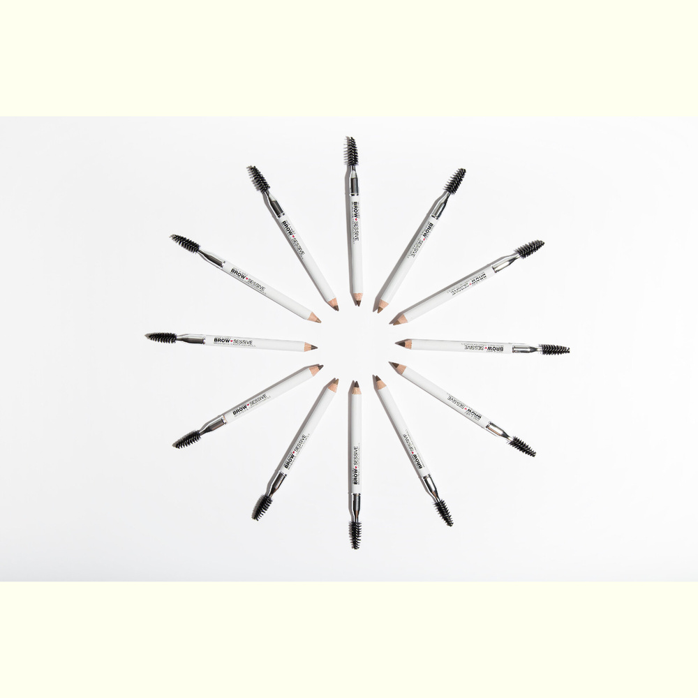 wet n wild NEW! BROW-SESSIVE BROW PENCIL - Medium Brown Crayon/Brosse à sourcils