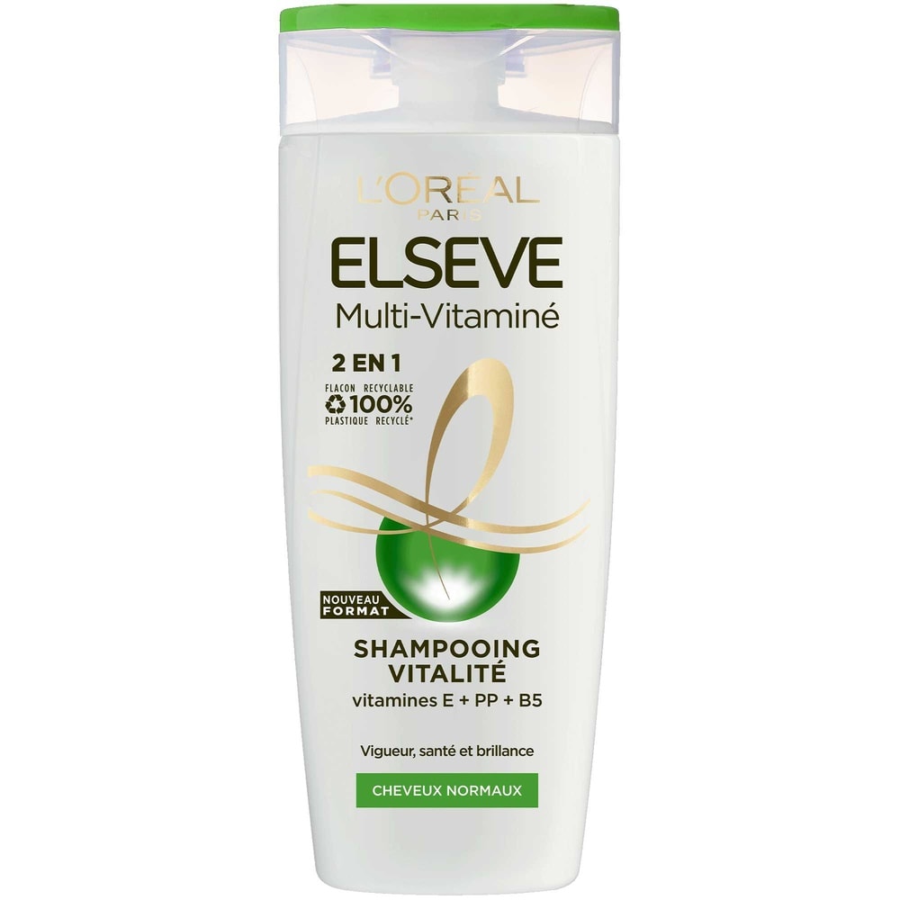 L'Oréal Paris Elseve Multi-Vitaminé Shampooing Cheveux Normaux 350ml Shampoing cheveux normaux