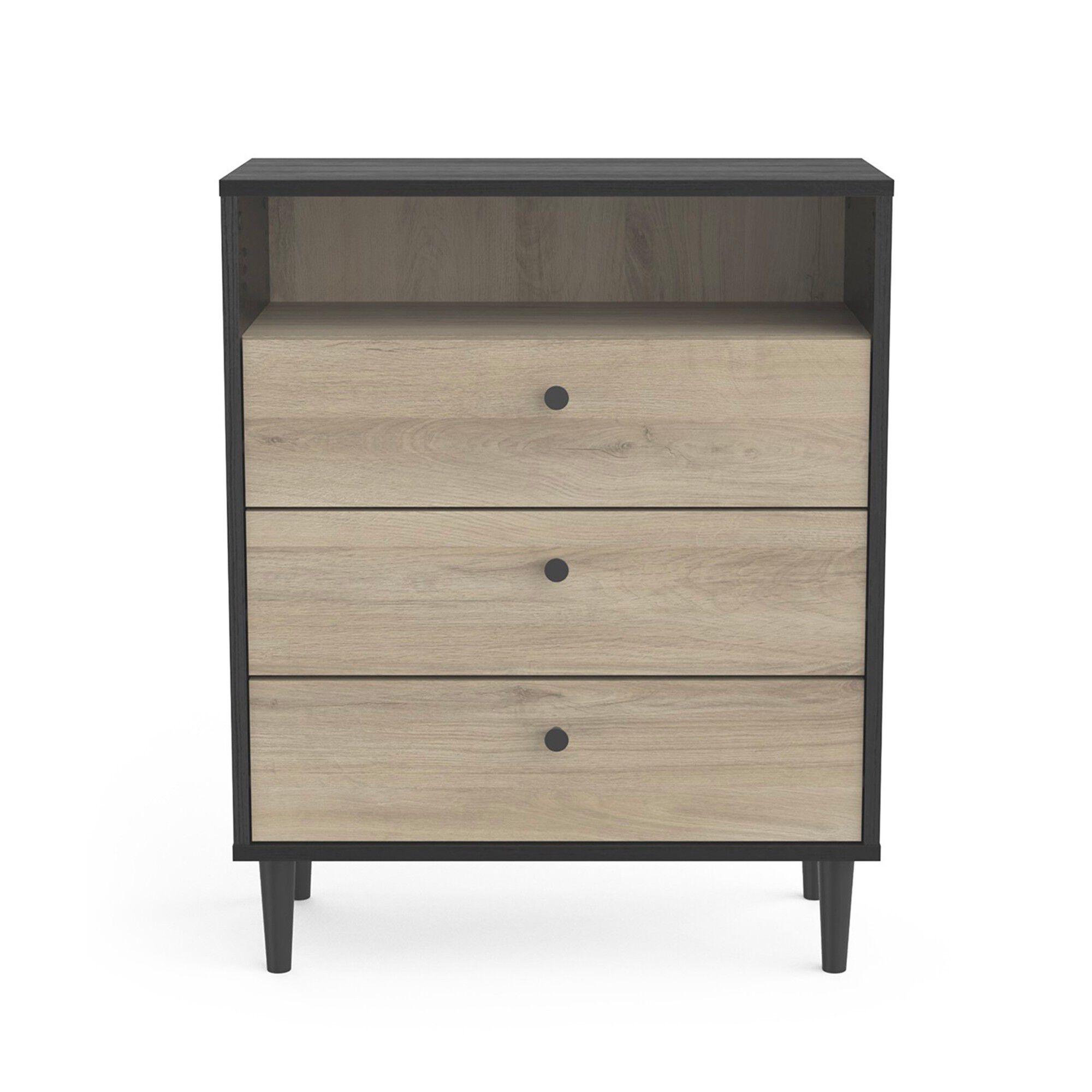 Commode HAMFIELD 3 tiroirs, 1 niche