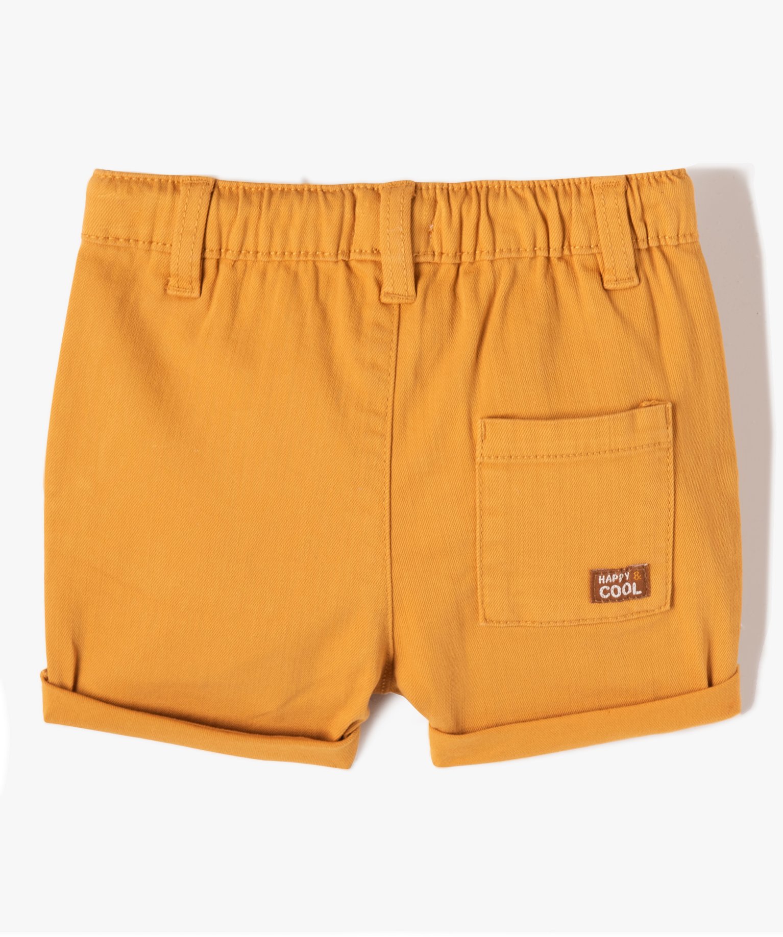Short bébé Garçon en denim coloré camel | GEMO