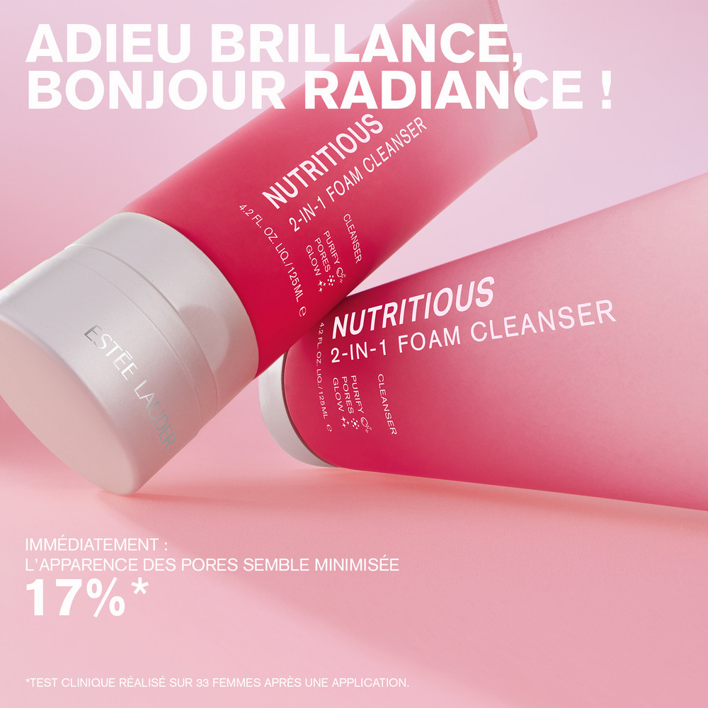 Estée Lauder Nutritious Mousse Nettoyante 2-en-1 Mousse Nettoyante et Masque Purifiant