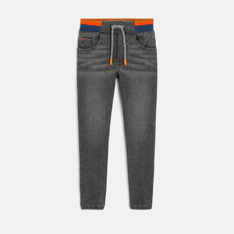 Jean droit garçon denim noir Catimini