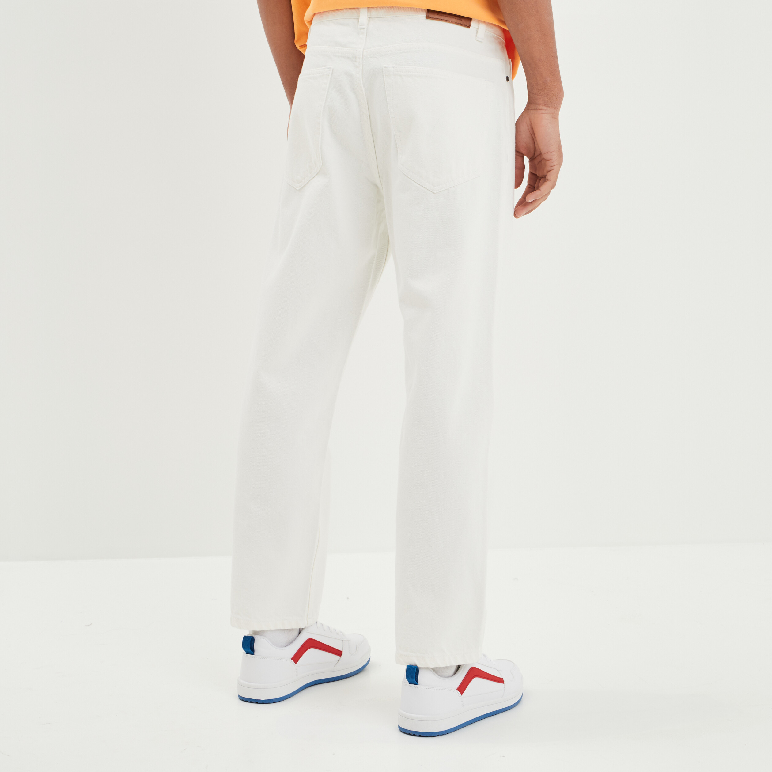 Jeans relaxed Creeks denim blanc garçon | La Halle
