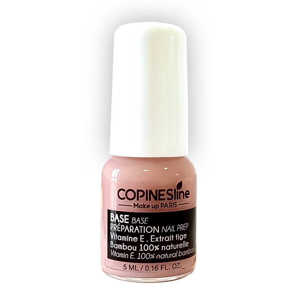 Copines Line Base Soin ongles. Enrichi en Vitamine E & Extrait tige Bambou 100% naturelle
