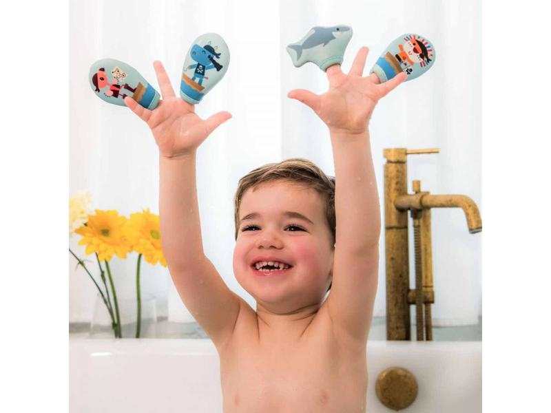 Marionnettes de bain à doigts Les pirates