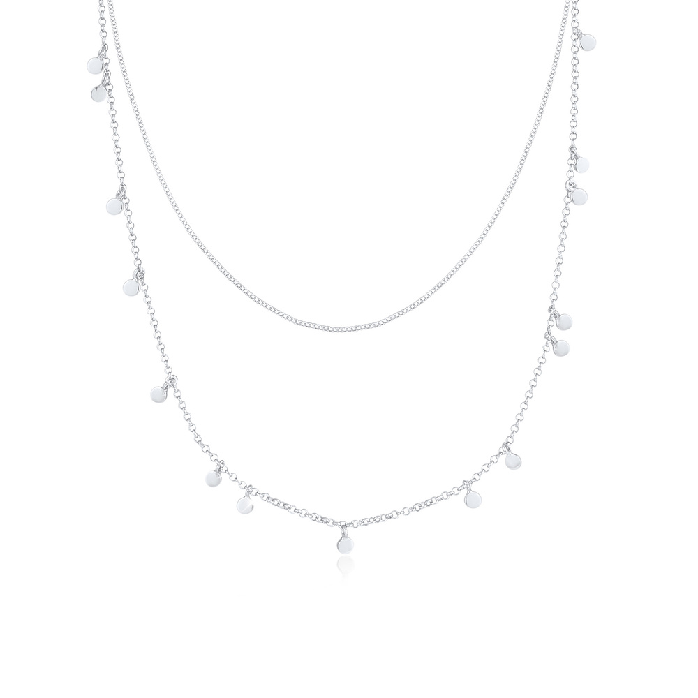 Elli Elli Collier Tendance Minimaliste Collier Femme - (925/1000) Argent collier