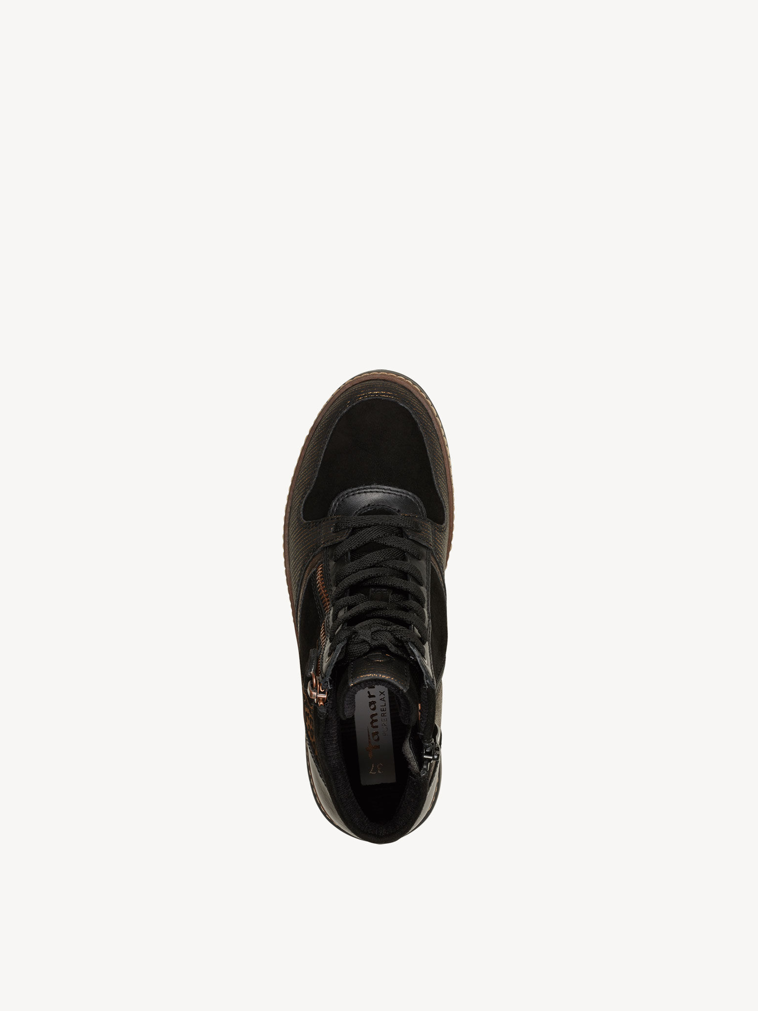 Bottine en cuir - noir