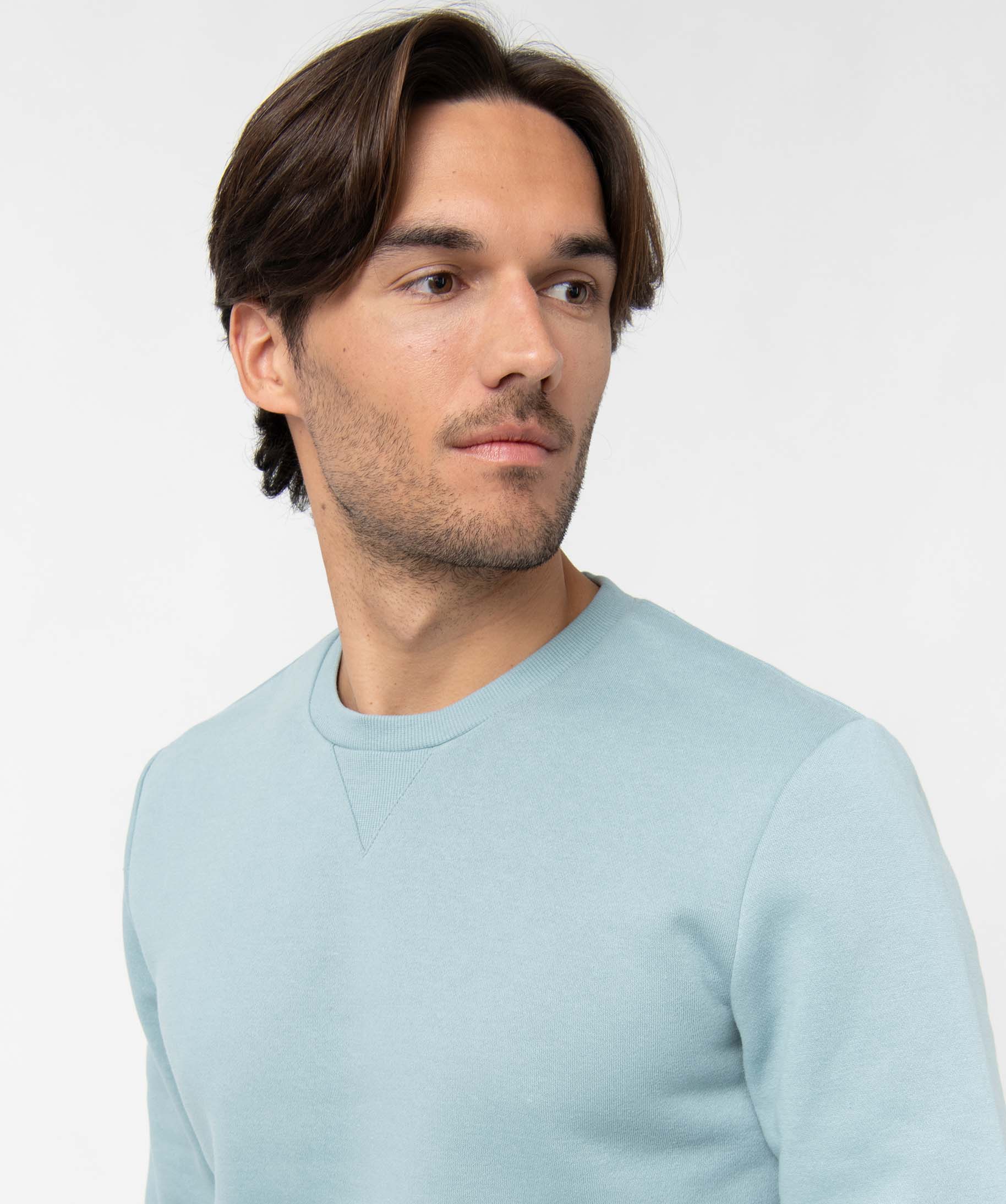 Sweat homme avec intérieur molletonné bleu | GEMO