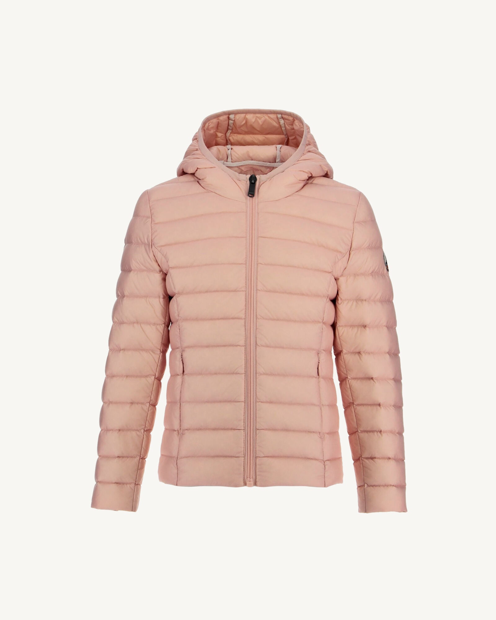 Doudoune légère à capuche enfant Rose pêche Carla