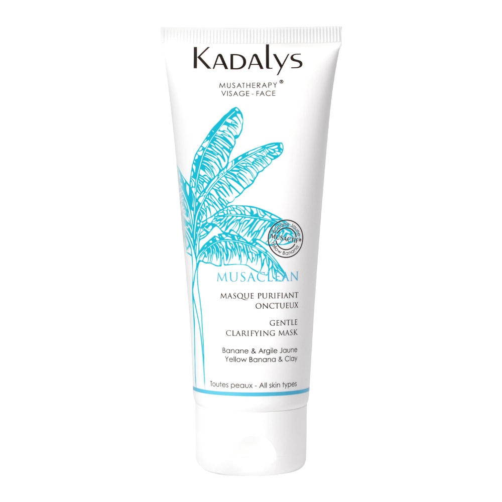 Kadalys Masque Purifiant Ontueux Bio Musaclean Masque désinscrutant, équilibrant, argil e
