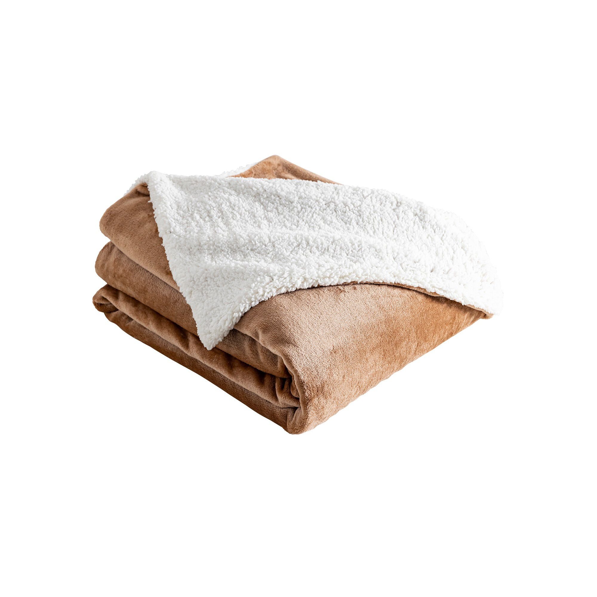 Couverture double face polaire et sherpa