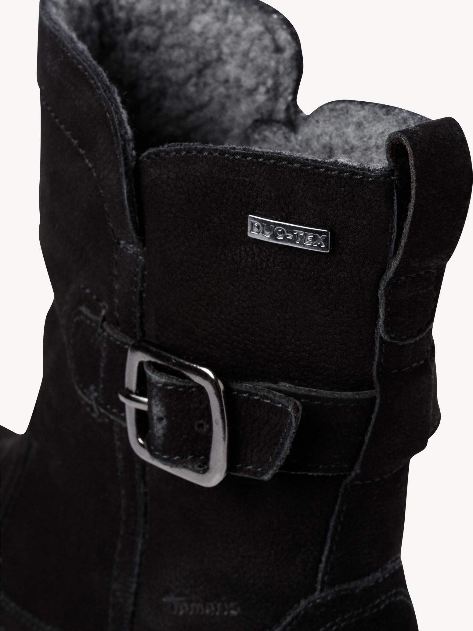Bottine en cuir - noir