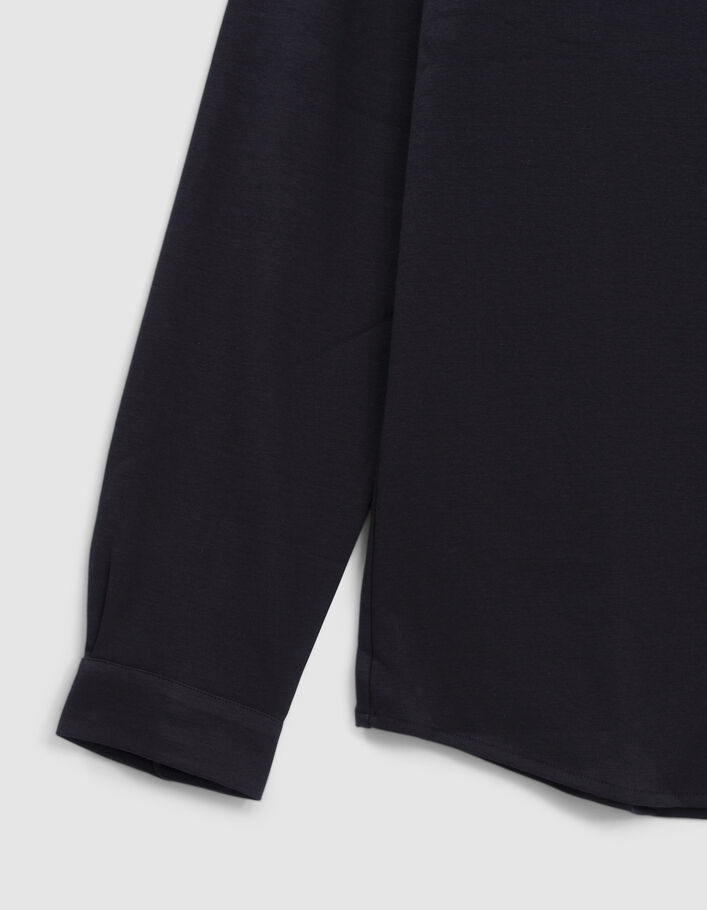Chemise REGULAR marine manches longues Interlock Homme