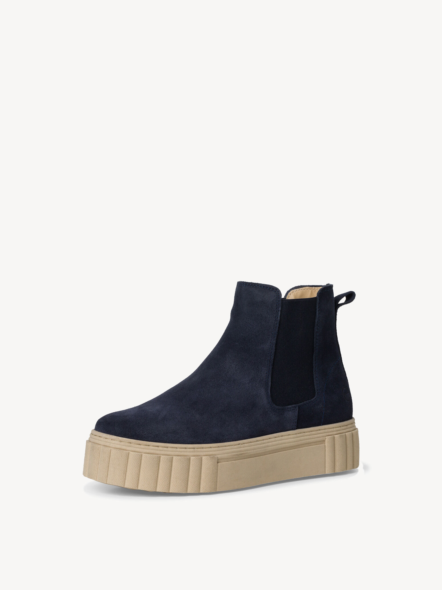 Bottine Chelsea en cuir - bleu