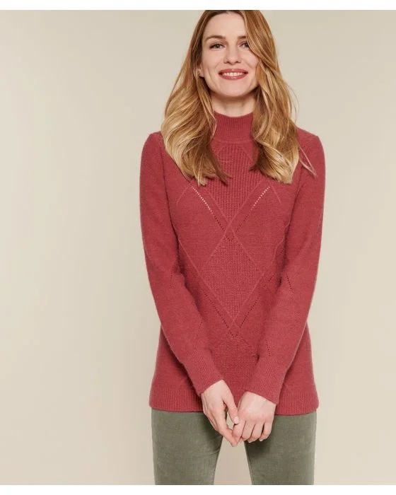 Pull à motif losanges
