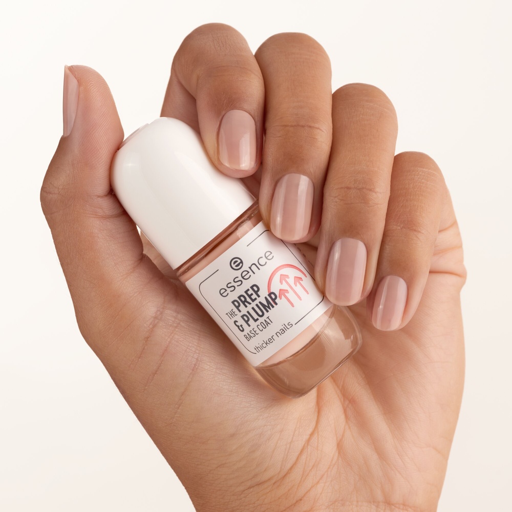 essence THE PREP & PLUMP BASE COAT Durcisseur Ongles