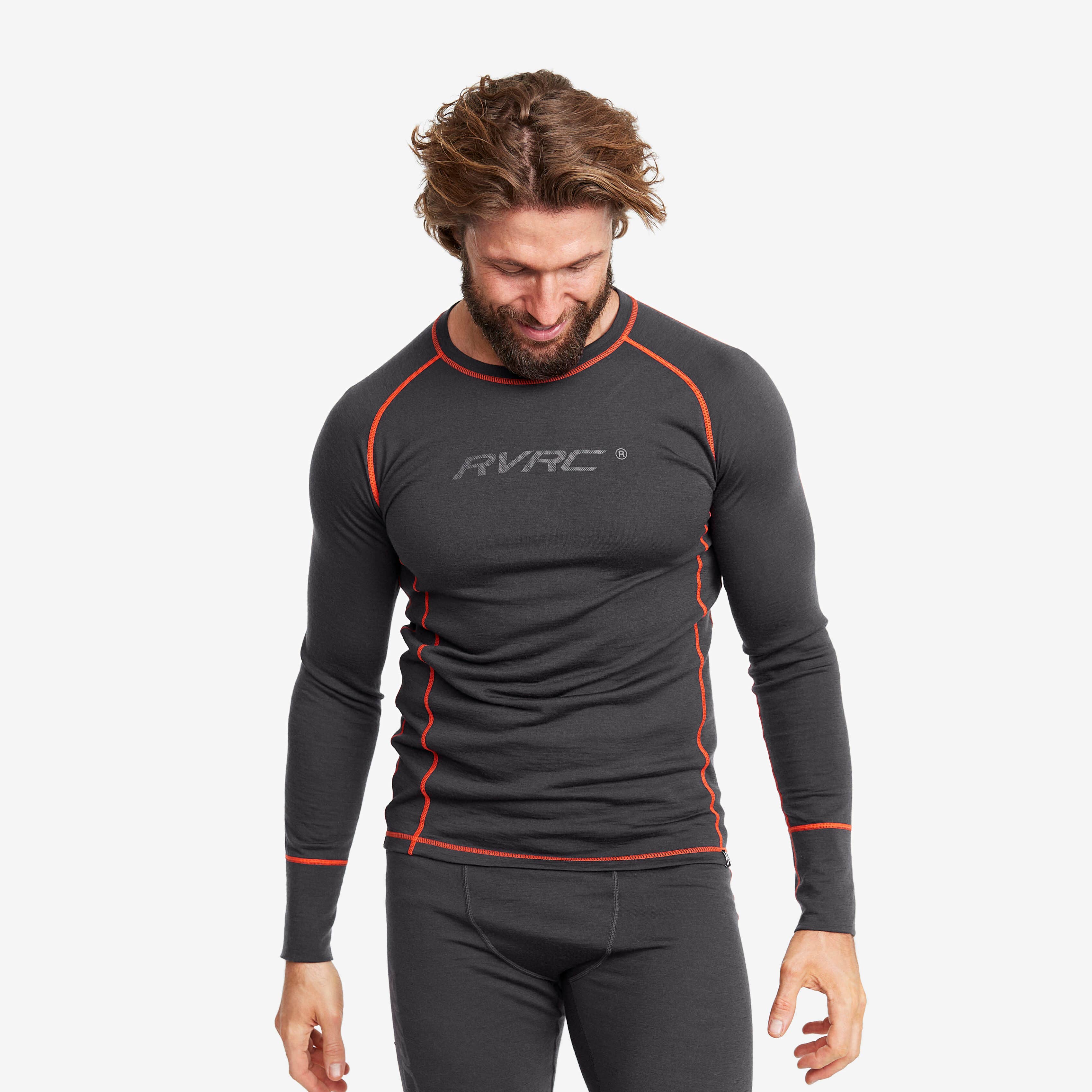 Outright Merino Top Homme Anthracite