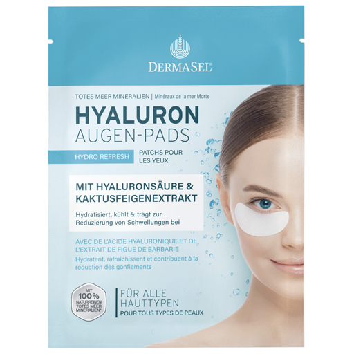 DERMASEL Totes Meer Hyaluron Augen-Pads  1 P
