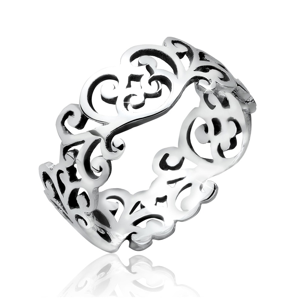 Elli Elli Bague Ornament Cut Out Blätter 925 Silber Bague