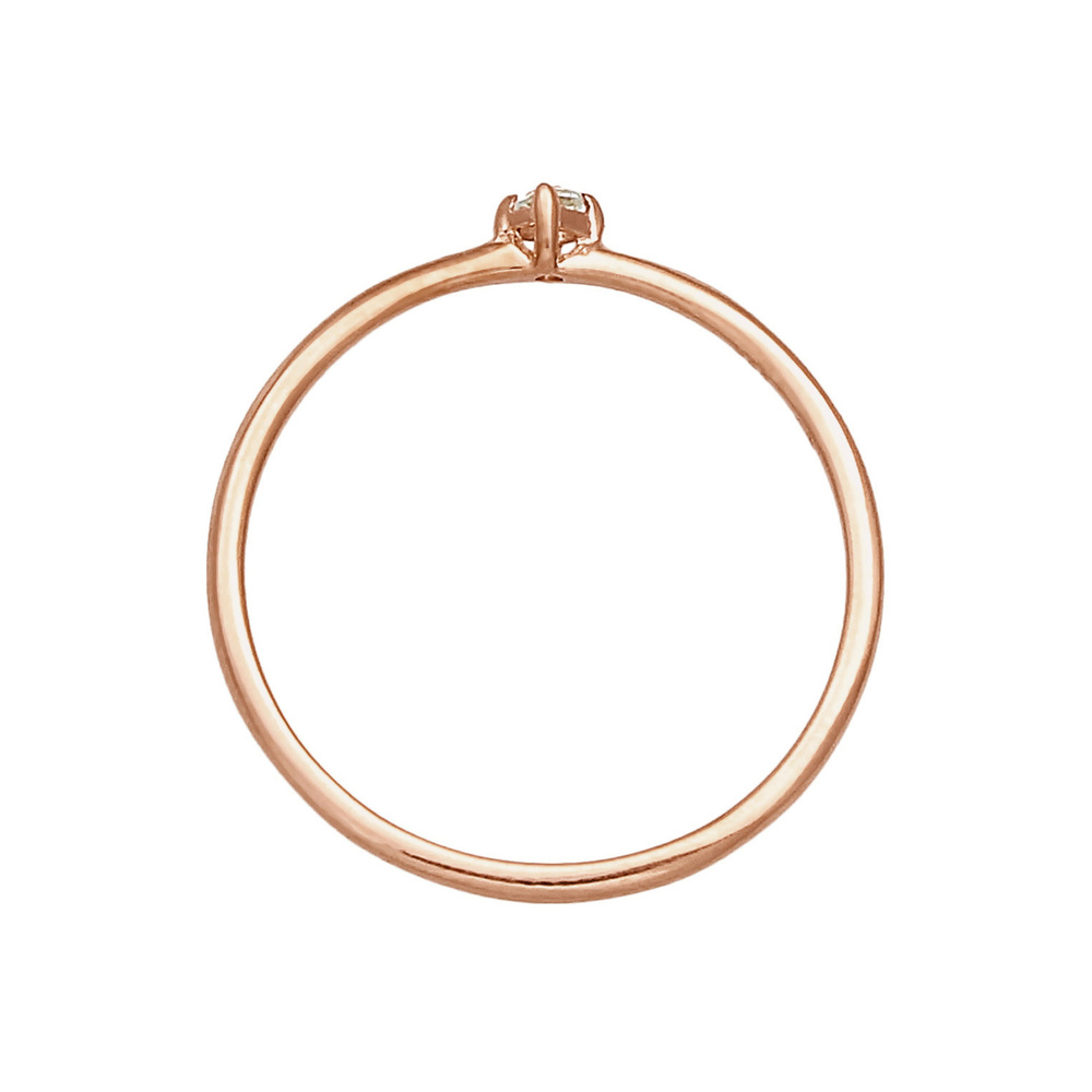 Elli PREMIUM Elli PREMIUM Bague Femmes pile solitaire élégant filigrane avec pierre précieuse  Bague