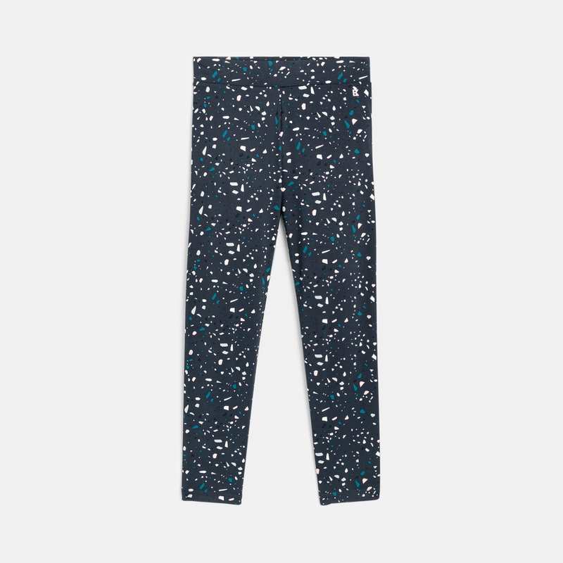 Legging de sport imprimé gris fille