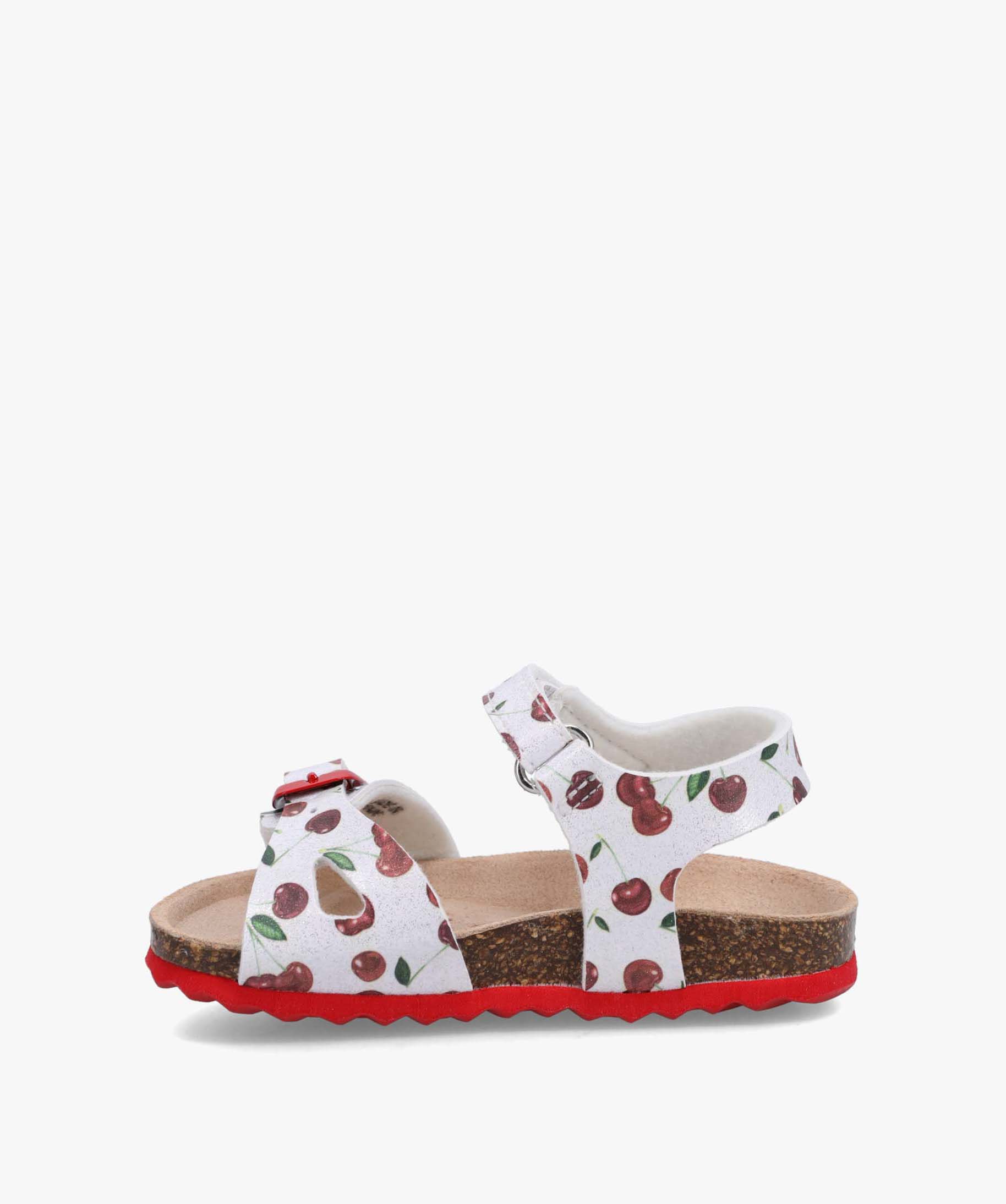 Sandales bébé fille à scratchs imprimées cerises - Geox blanc | GEMO