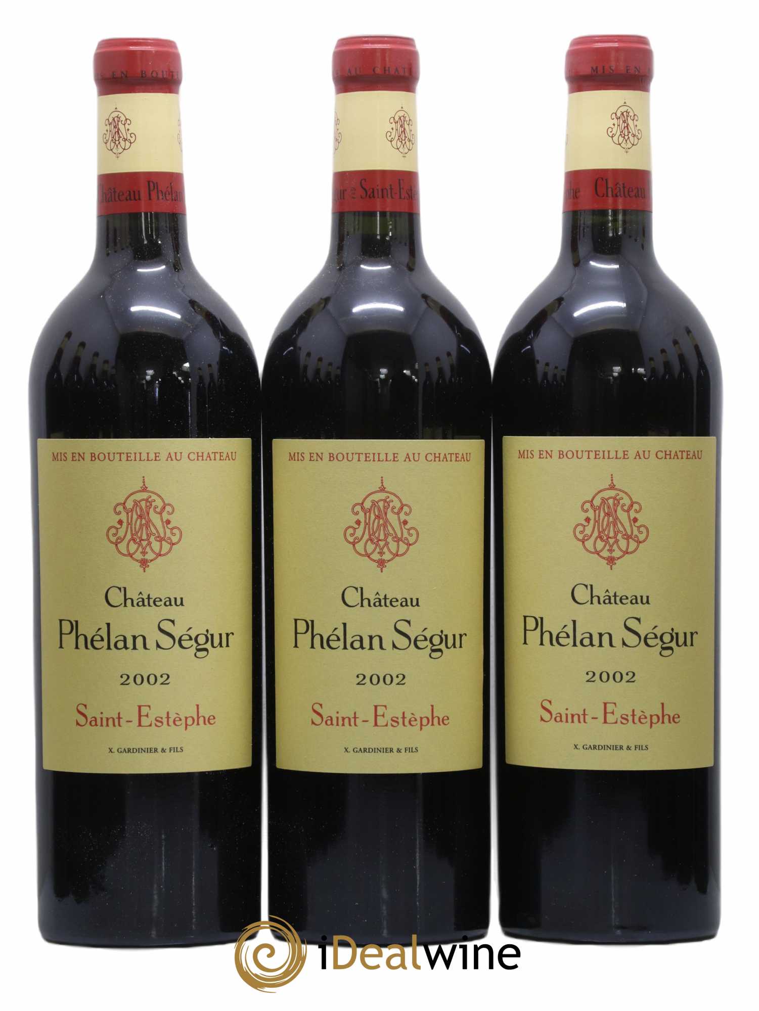 Château Phélan Ségur  2002 - Lot de 12 Bouteilles