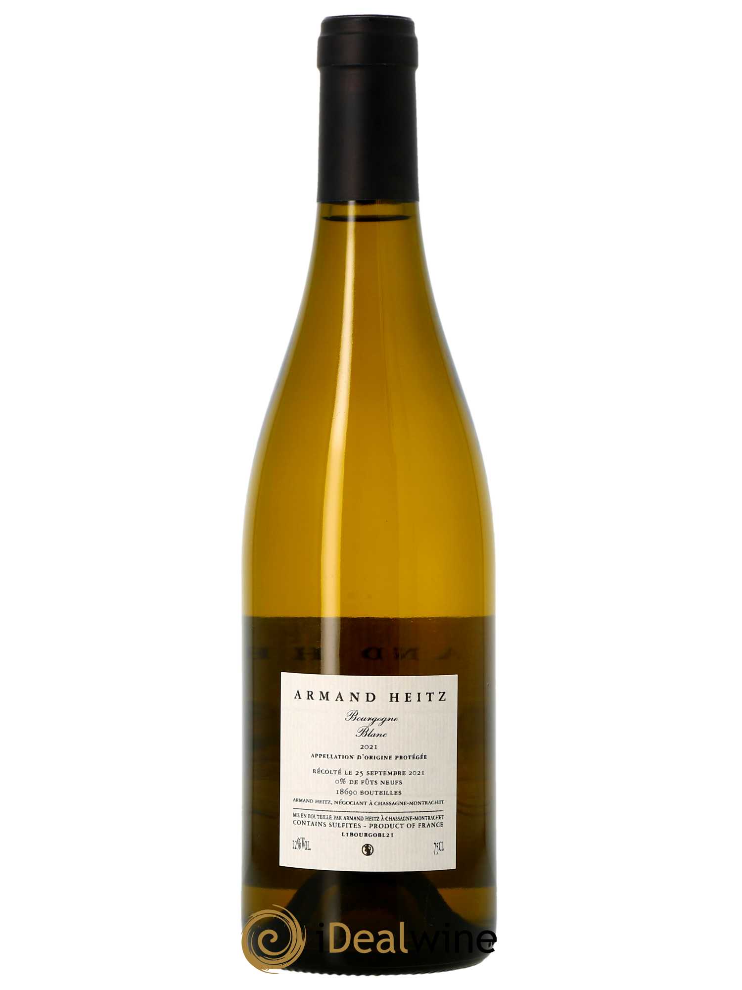 Bourgogne Chardonnay Armand Heitz  2021 - Lot de 1 Bouteille