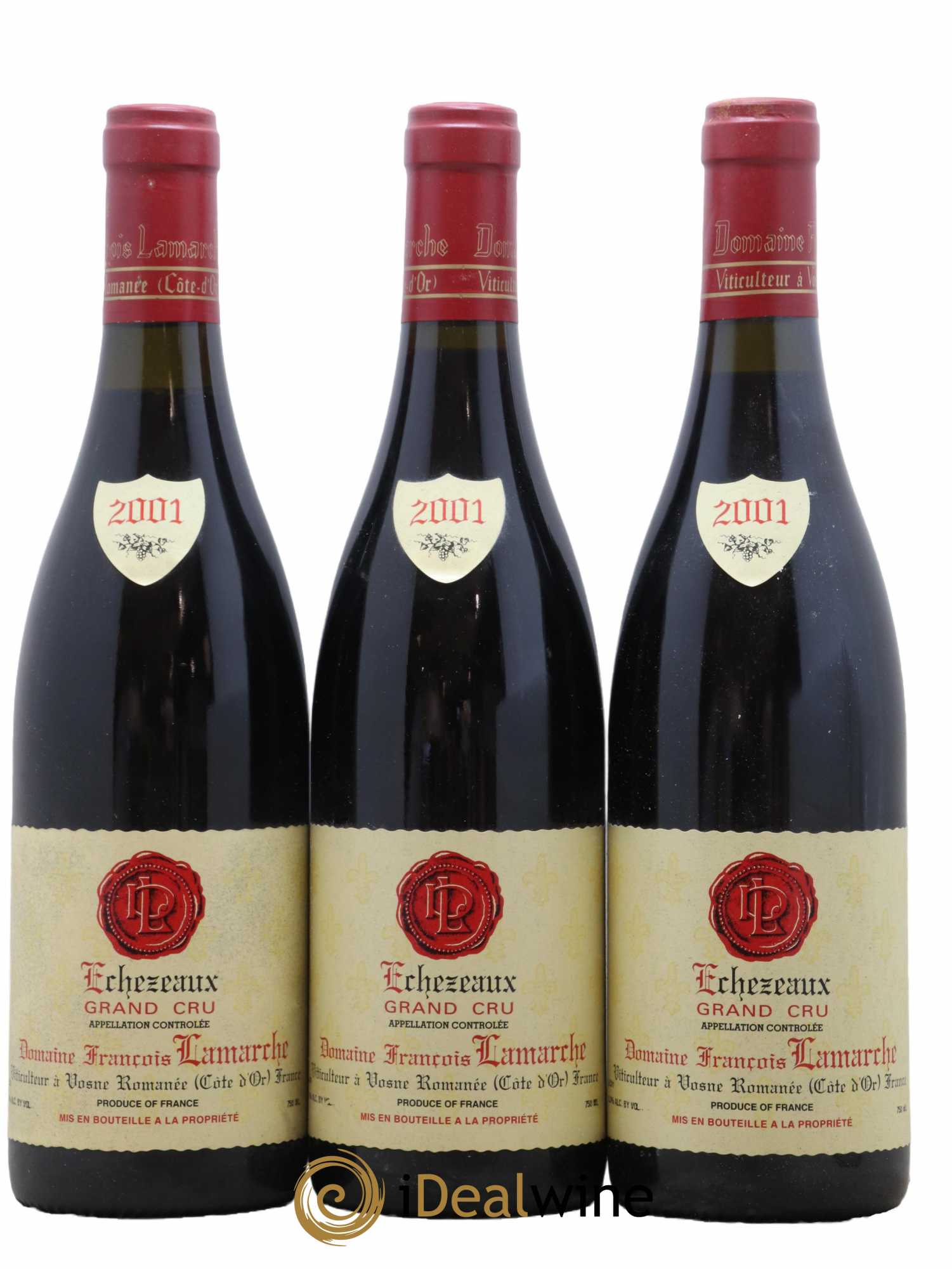 Echezeaux Grand Cru Lamarche (Domaine)  2001 - Lot de 3 Bouteilles