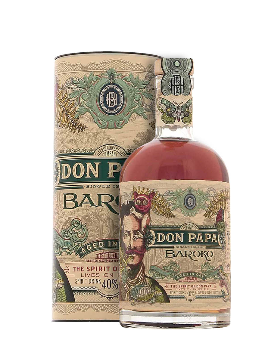Rum Baroko Don Papa 0,7 ℓ, En Étui