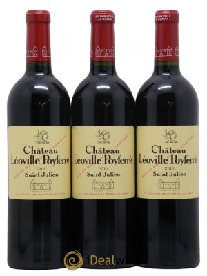 Château Léoville Poyferré 2ème Grand Cru Classé  2010 - Lot de 3 Bouteilles
