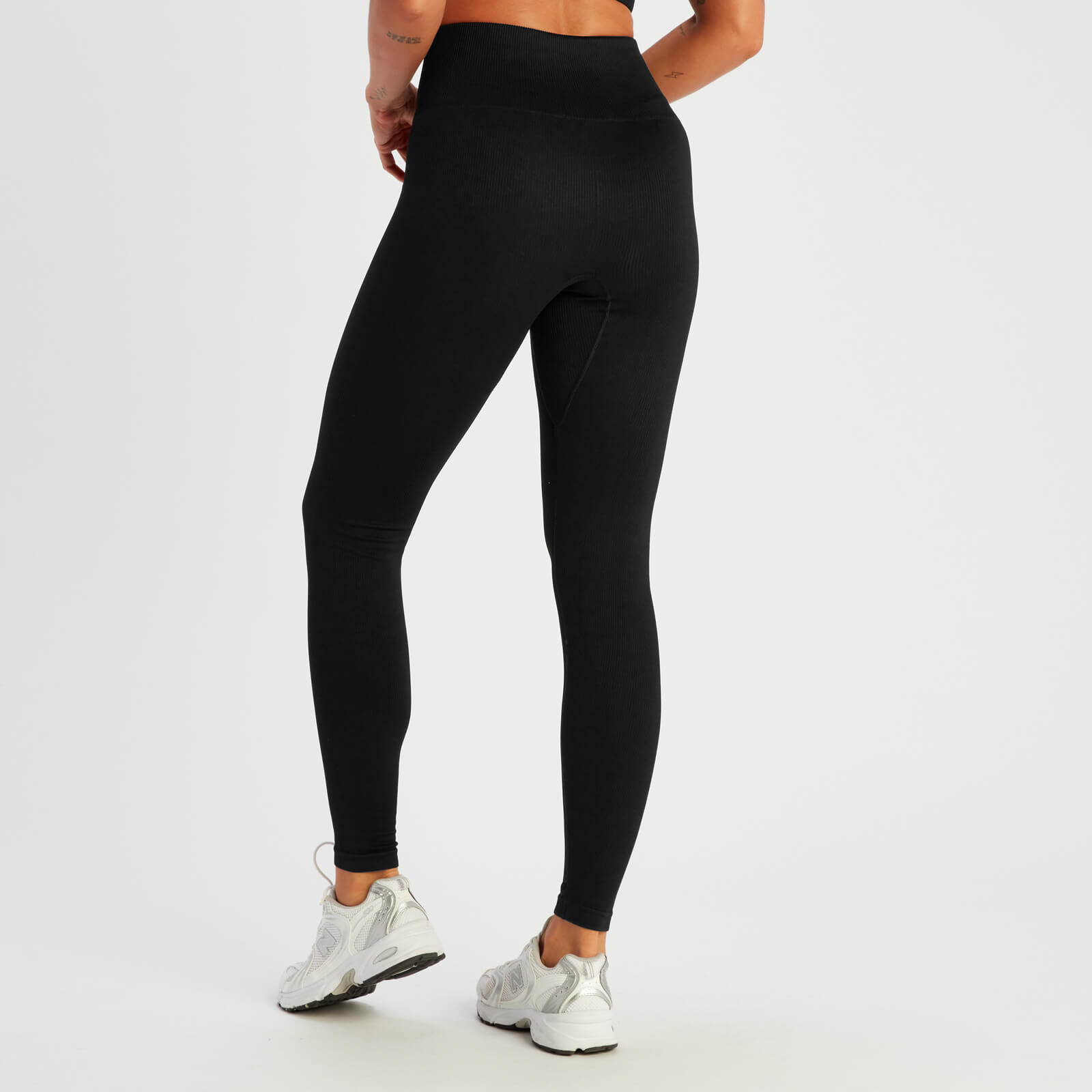Legging côtelé sans coutures MP Tempo pour femmes – Noir