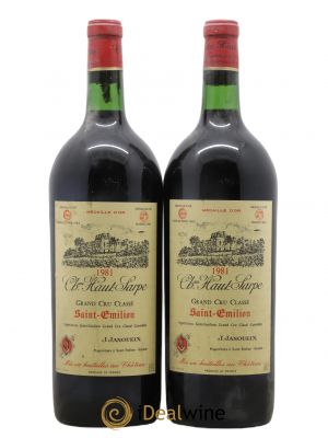 Château Haut Sarpe Grand Cru Classé  1981 - Lot de 2 Magnums