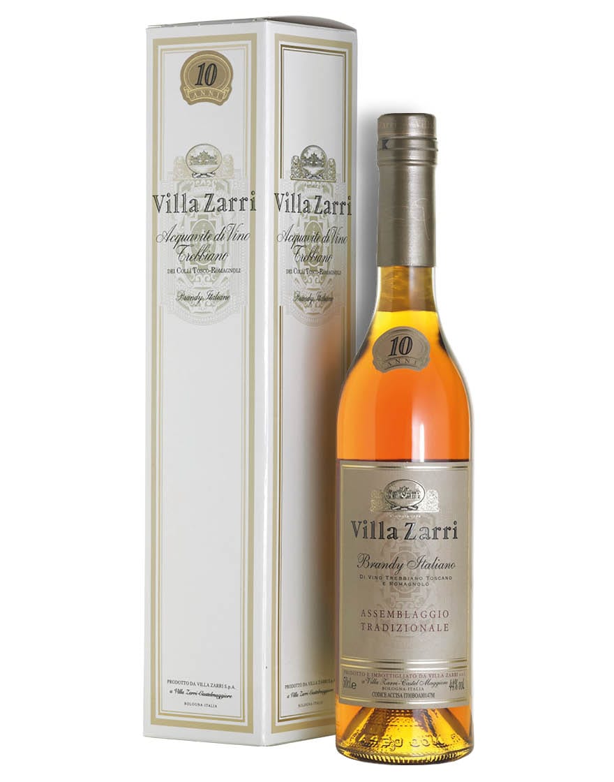 Brandy Italiano Assemblaggio Tradizionale 10 Anni Villa Zarri 500 ㎖, En Étui