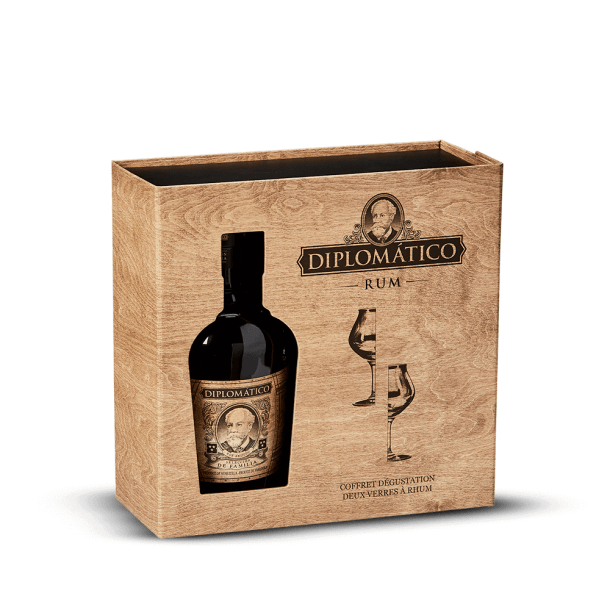 Coffret Diplomatico Seleccion de Familia + 2 verres