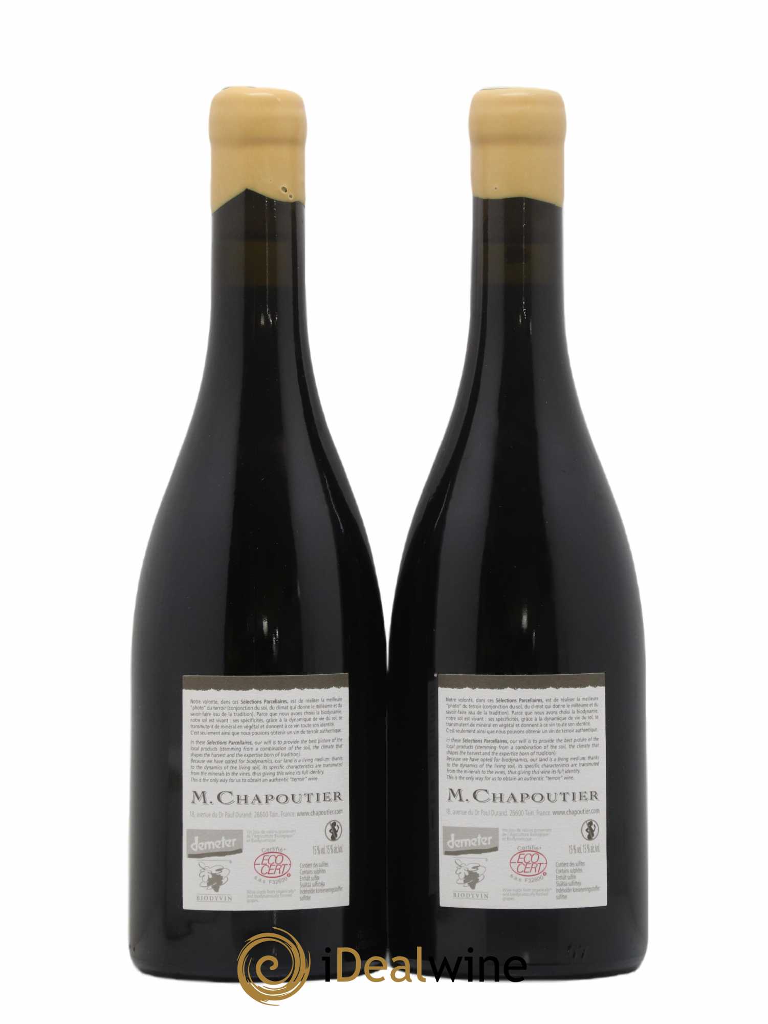 Hermitage Ermitage Les Greffieux Chapoutier  2006 - Lot de 2 Bouteilles