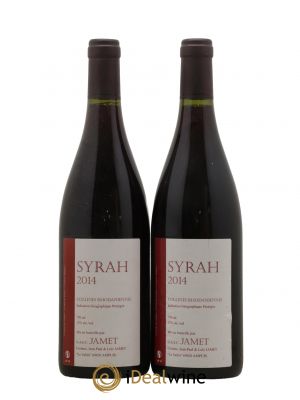 IGP Collines Rhodaniennes Syrah Jamet (Domaine)  2014 - Lot de 2 Bouteilles