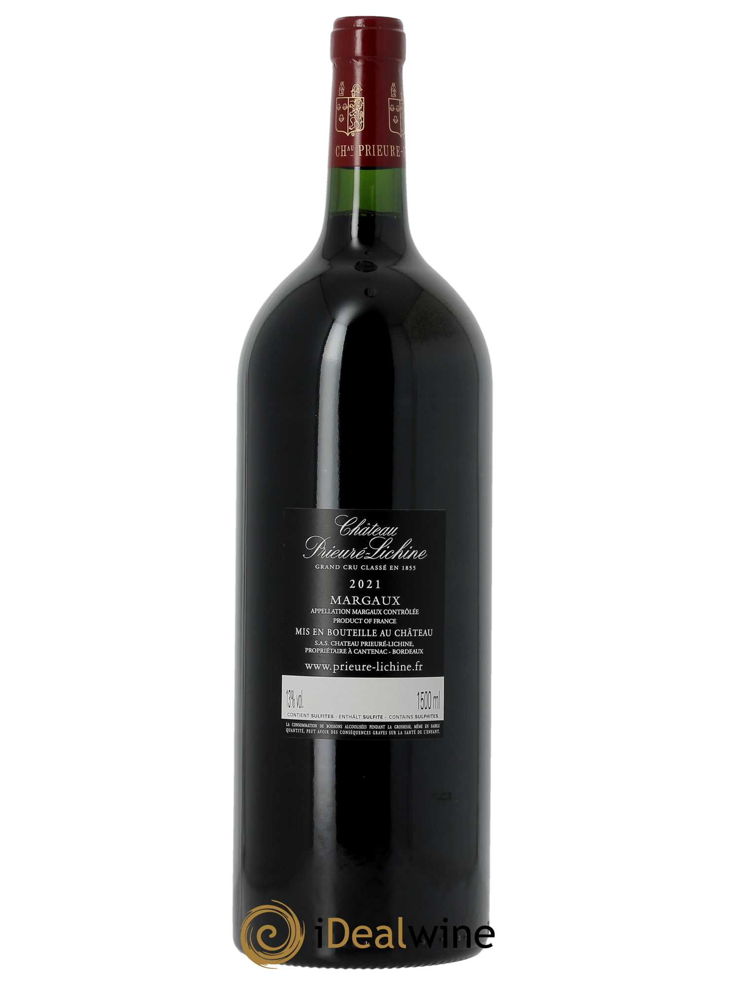 Château Prieuré Lichine 4ème Grand Cru Classé (CBO à partir de 3 MG) 2021 - Lot de 1 Magnum
